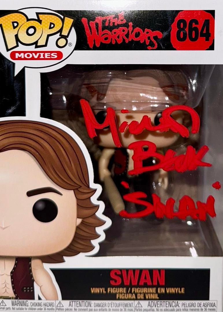 Michael Beck Signed Funko Pop #864 "Swan" (The Warriors) - Beckett COA #01